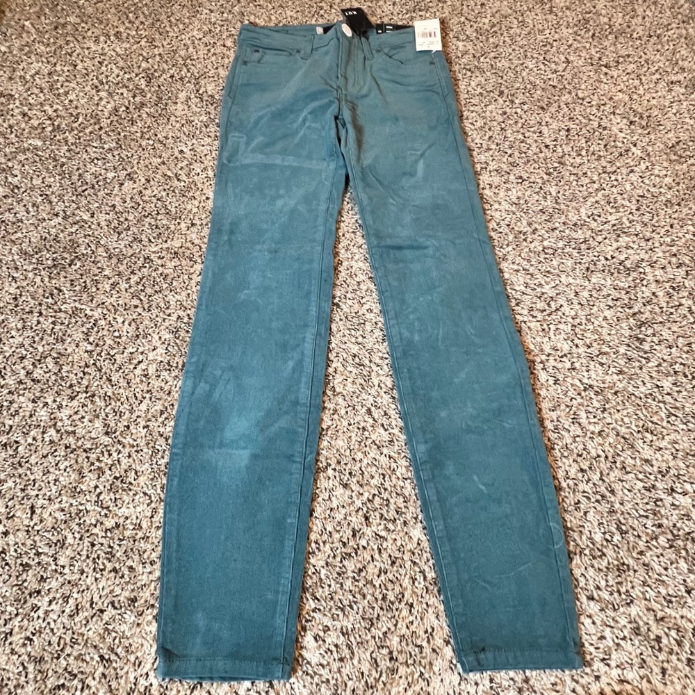 Kut from the Kloth Diana Fab Ab High Rise Skinny Corduroy Pants Spruce Green 00